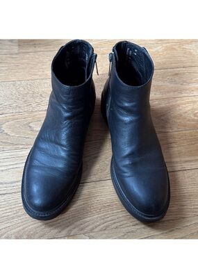 Thursday Boot Company black leather ankle boots